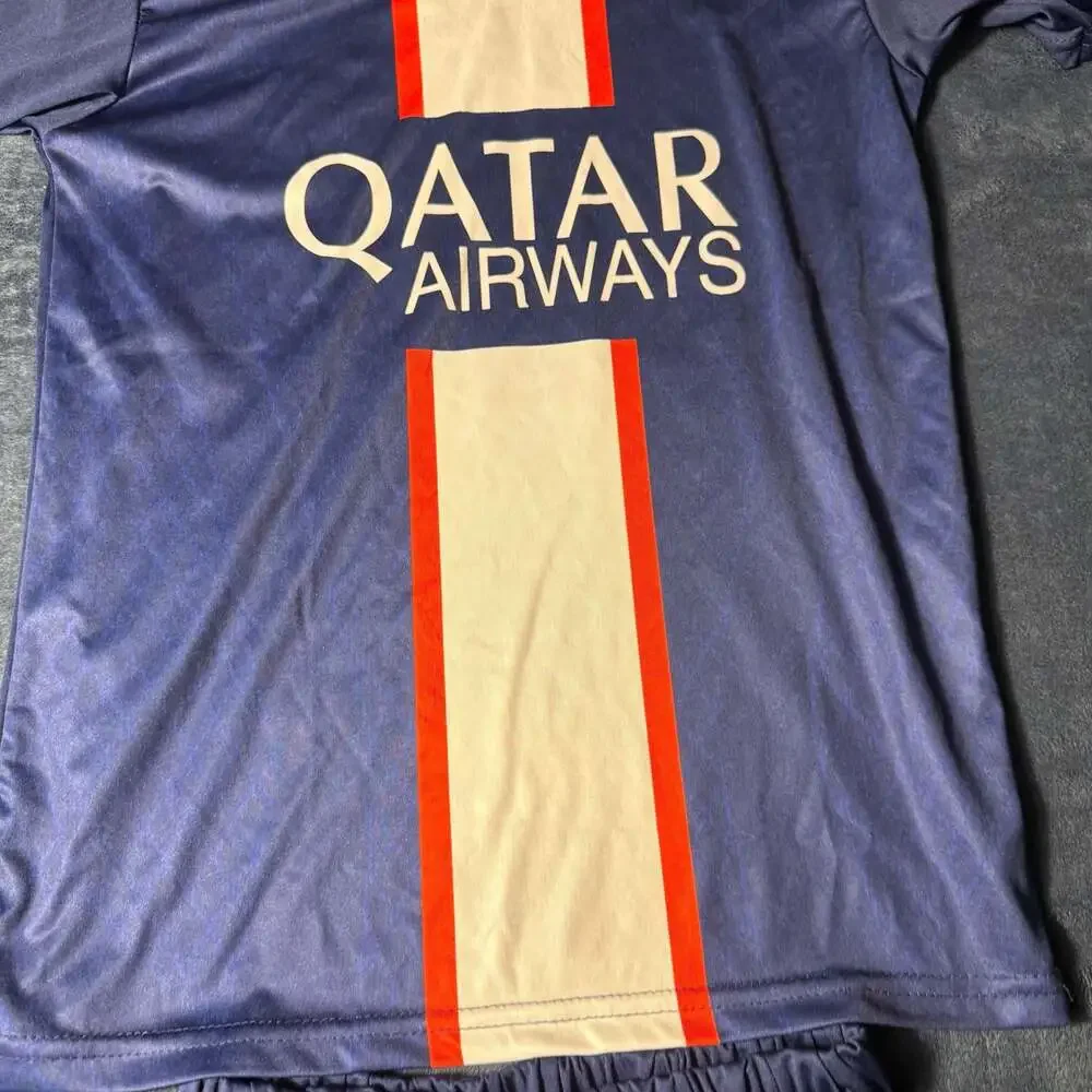 Paris Saint-Germain PSG 2022/2023 Home Soccer Jersey and Shorts Set - Blue